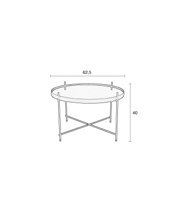Side Table Cupid Large Black