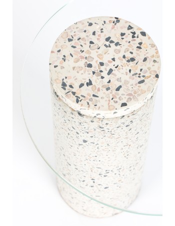 Side Table Rosalina Terrazzo White