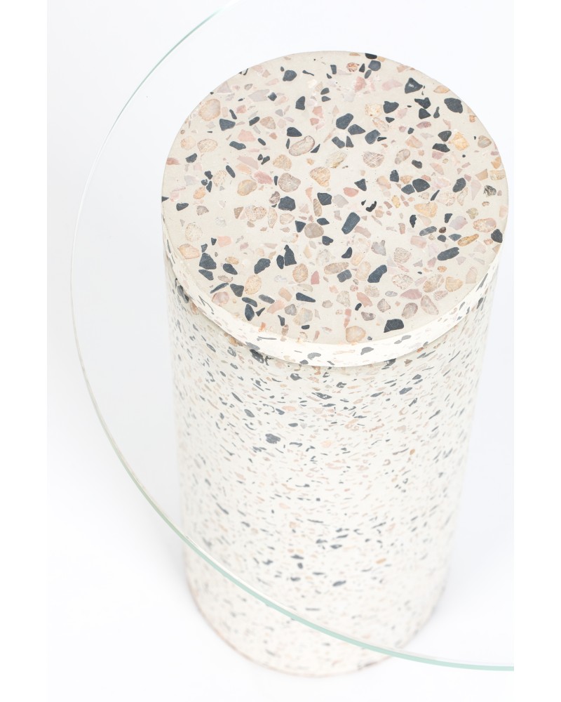 Side Table Rosalina Terrazzo White