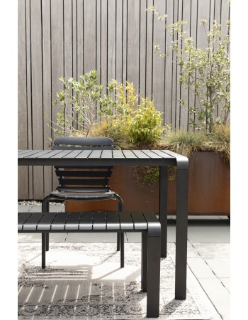 Garden Table Vondel 168.5x87 Black