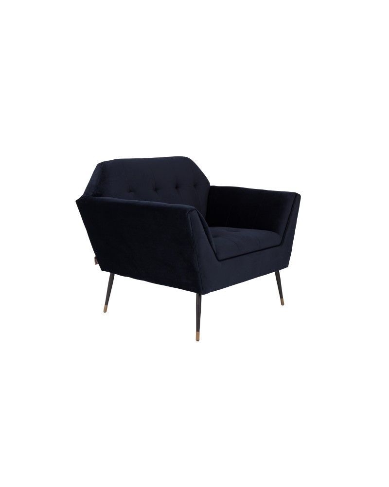 DU - LOUNGE CHAIR KATE DEEP BLUE