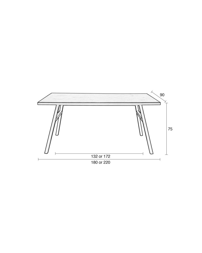 Table Seth 220x90 Oak