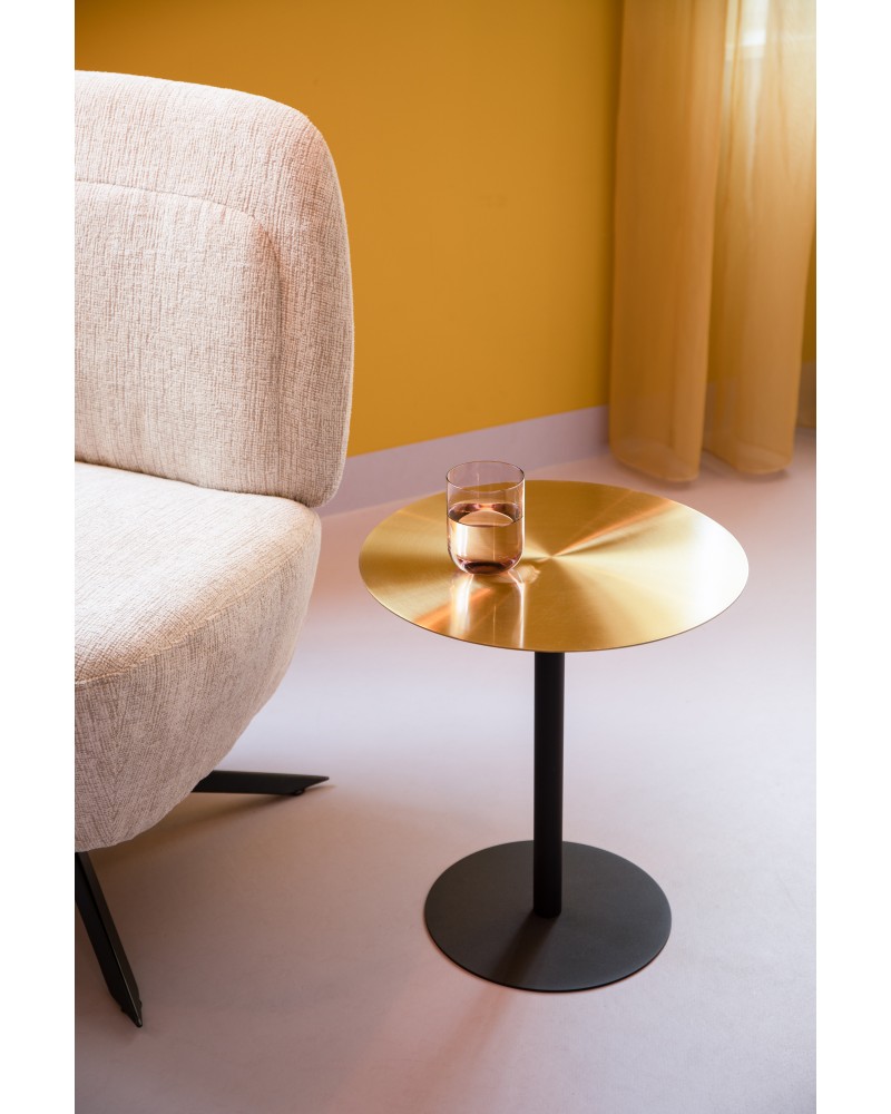 Side Table Snow Brushed Brass
