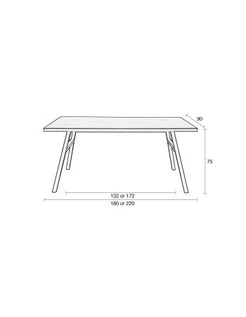 Table Seth 180x90 Oak