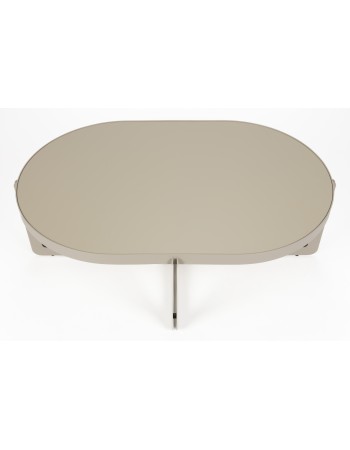 Coffee Table Centre Oval Beige