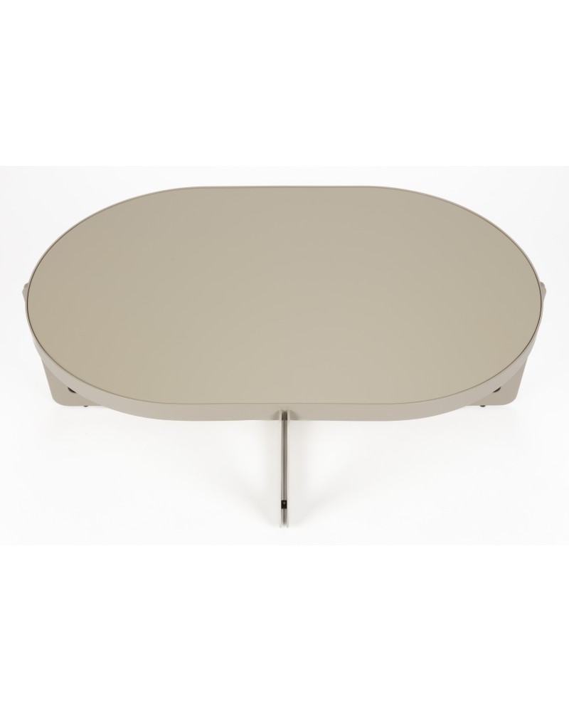 Coffee Table Centre Oval Beige