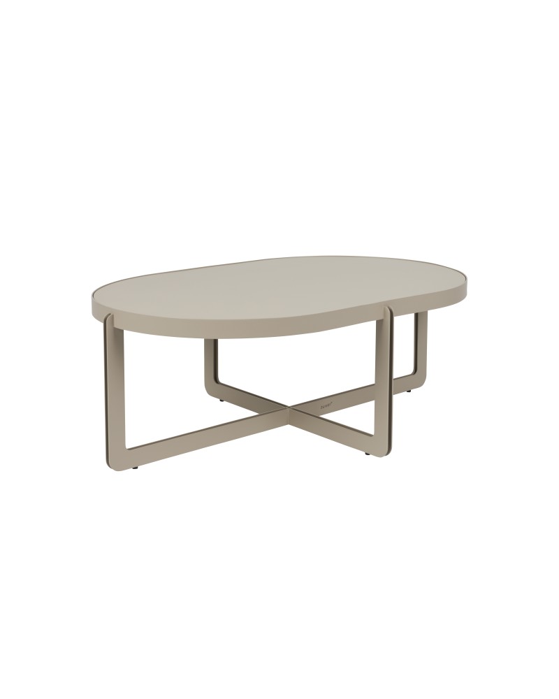 Coffee Table Centre Oval Beige