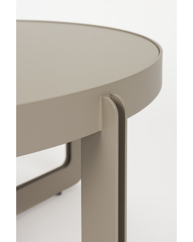 Coffee Table Centre Round Beige