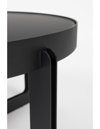 Coffee Table Centre Round Black