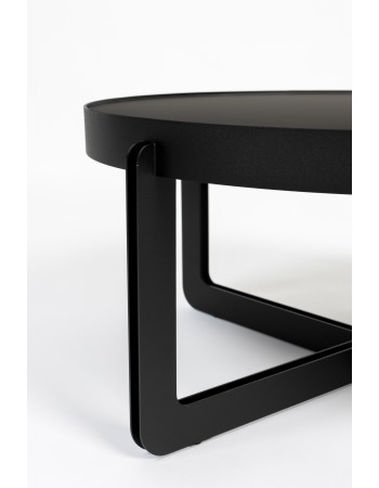 Coffee Table Centre Round Black