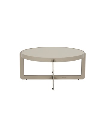 Coffee Table Centre Round Beige