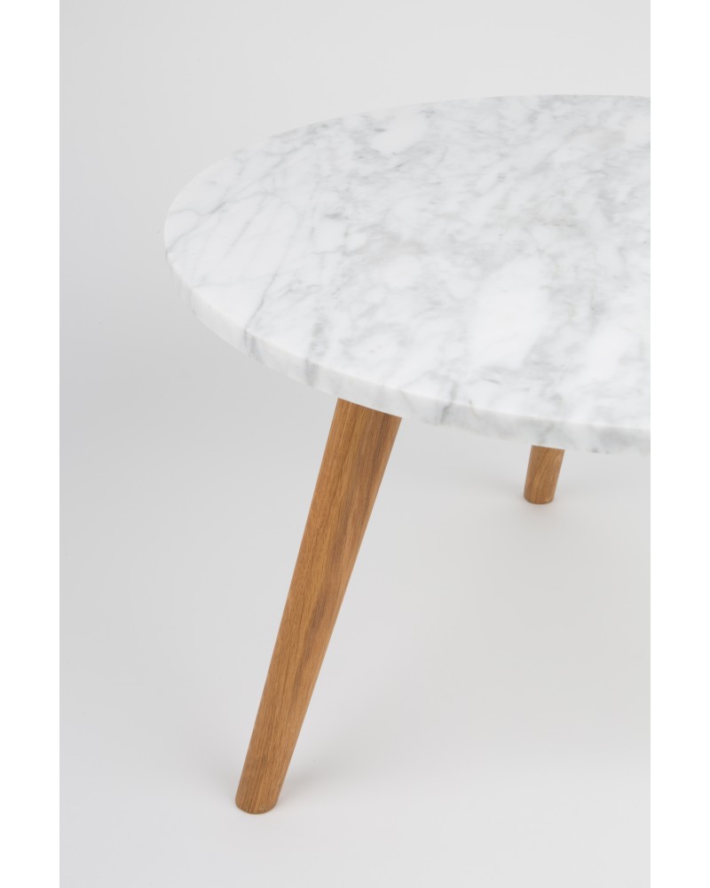 Side Table White Stone L
