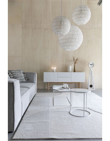 Side Table Glazed White
