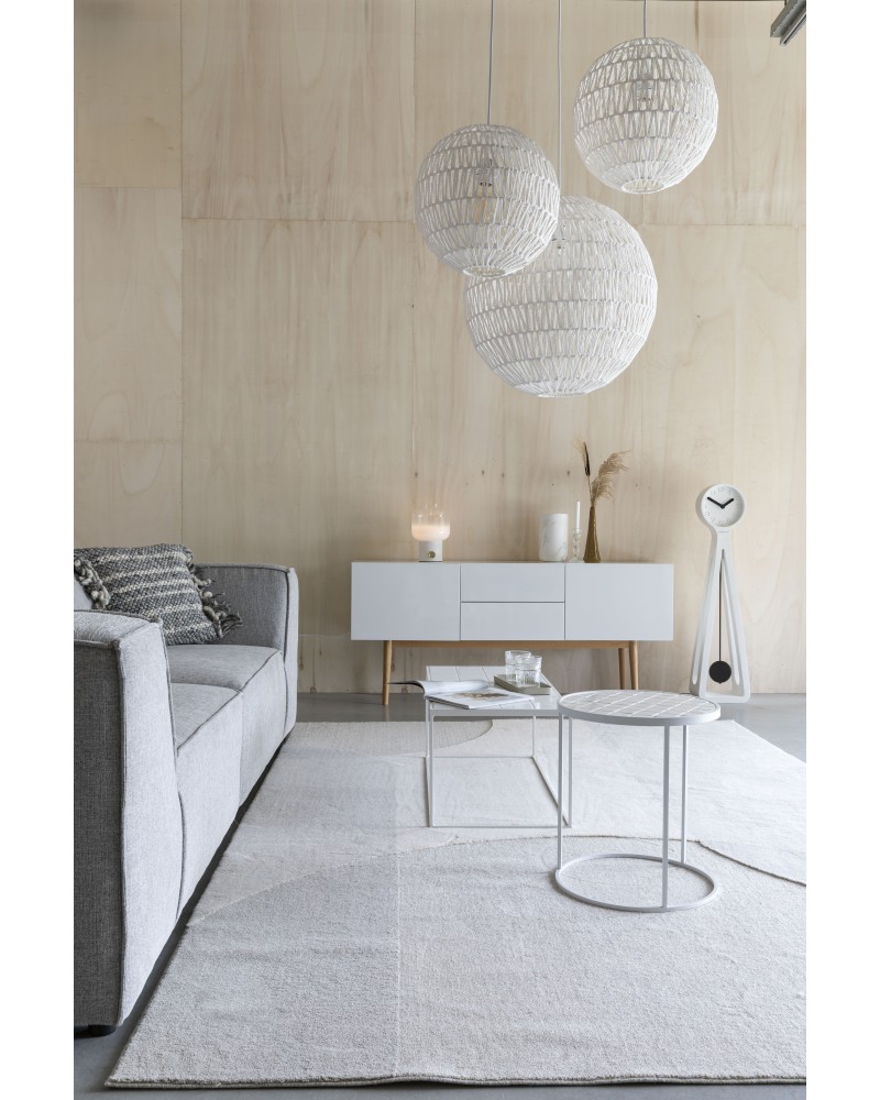 Side Table Glazed White