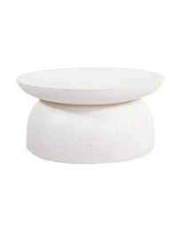 VRD - COFFEE TABLE RIETI TERAZZO WHITE (60X60X30)