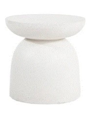 VRD - COFFEE TABLE RIETI TERAZZO WHITE  ROUND (40X40X40)