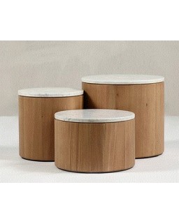 CAREL - COFFEE TABLE DUGTREE SET OF 3