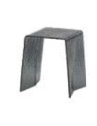 TARGET POINT - COFFEE TABLE QUASAR ASH WAVY GLASS 36X50HCM