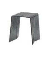 TARGET POINT - COFFEE TABLE QUASAR ASH WAVY GLASS 36X50HCM