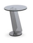 TARGET POINT - SIDE TABLE MIRAGGIO GLASS 45X50CM