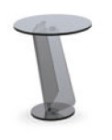 TARGET POINT - SIDE TABLE MIRAGGIO GLASS 45X50CM