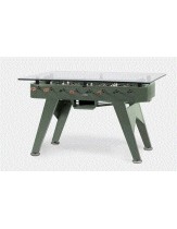 RS BARCELONA - RS2 DINING FOOTBALL TABLE RECTANGULAR GLASS TOP-GREEN