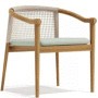 ATM - ARMCHAIR LODGE TEAK WITH ECRU ROPE WITH CUSHION 