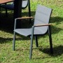 ARKI  - CHAIR LAGOS ALUMINIUM ANTHRACITE/NATURAL