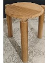 FRAGKALIS- SIDE TABLE IROKO 50X55CM