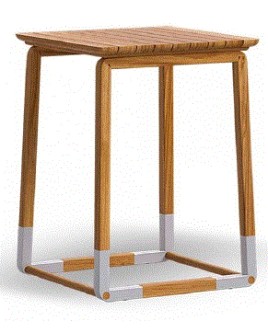 ATM - SERVICE TABLE CYCLE SQUARE TEAK + STEEL 304