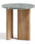 ATM - SERVICE TABLE MATERIA IN TEAK/ LAVIC STONE TOP