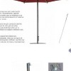 SCOLARO - UMBRELLA NAPOLI 3.5 ACR. TERRACOTTA WITH CEMENT BASE WITH WHEELS BC5151