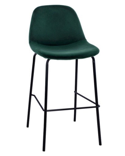 BB - COUNTER STOOL VINCENT VELVET GREEN
