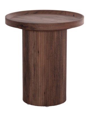 BB - SIDE TABLE MARGON MDF DARK WOOD 45X50CM