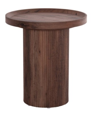BB - SIDE TABLE MARGON MDF DARK WOOD 45X50CM