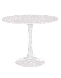 BB - DINING TABLE ROUND BROLIN 90X73HXM-WHITE