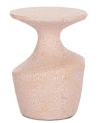 BB - SIDE TABLE REBON FIBER CEMENT PEACH 27.5X50CM