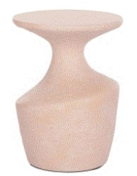 BB - SIDE TABLE REBON FIBER CEMENT PEACH 27.5X50CM