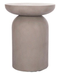 BB - SIDE TABLE ANNA FIBER CEMENT GREY 60X76HCM