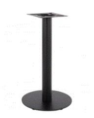 BB - BASE METALLIC BLACK MATTE ROUND 40X72CM