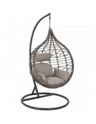 BB - HANGING ARMCHAIR NEST GREY LONDYN 