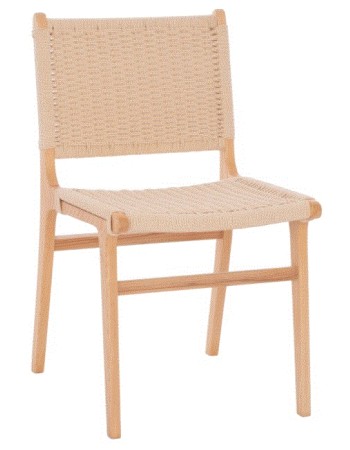 BB - CHAIR IGNACIO RUBBERWOOD KNITTED NATURAL ROPE SEAT