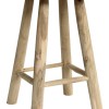 BB - STOOL MADE OF TEAK WOOD NATURAL 35X62CM