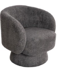 BB - ARMCHAIR SWIVEL KARLEN HM9592.01 GREY BOUCLE