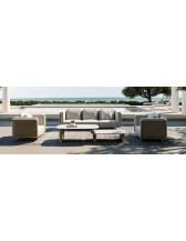 BB  - SOFA SET NEXUS TWISTED WICKER - SINTERED STONE