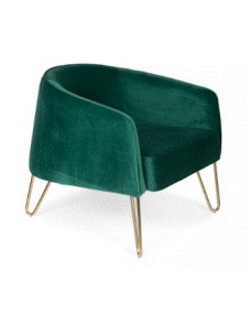 QUEENALICIOUS Lounge Chair | Royal Green