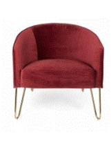 QUEENALICIOUS Lounge Chair| Dark Red