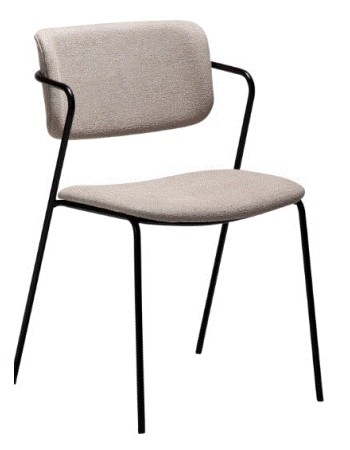 ZED Chair | Cashmere Boucle, Black legs