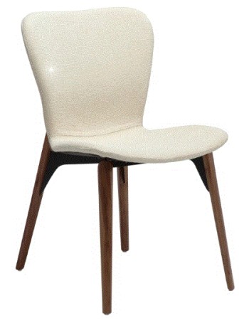 PARAGON Chair | Frosted Almond Boucle,Walnut legs