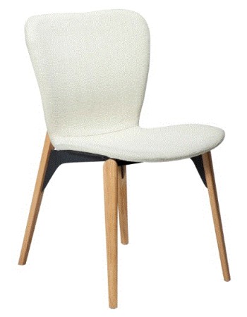 PARAGON Chair | Bone White Boucle, Oak legs